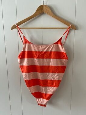 J. Crew Coral and Blush Playa Swimsuit